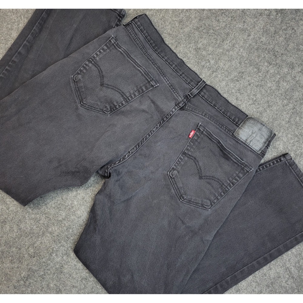 Levis 505 Jeans Mens 36x32 Gray Denim Streetwear Grunge Americana Casual City